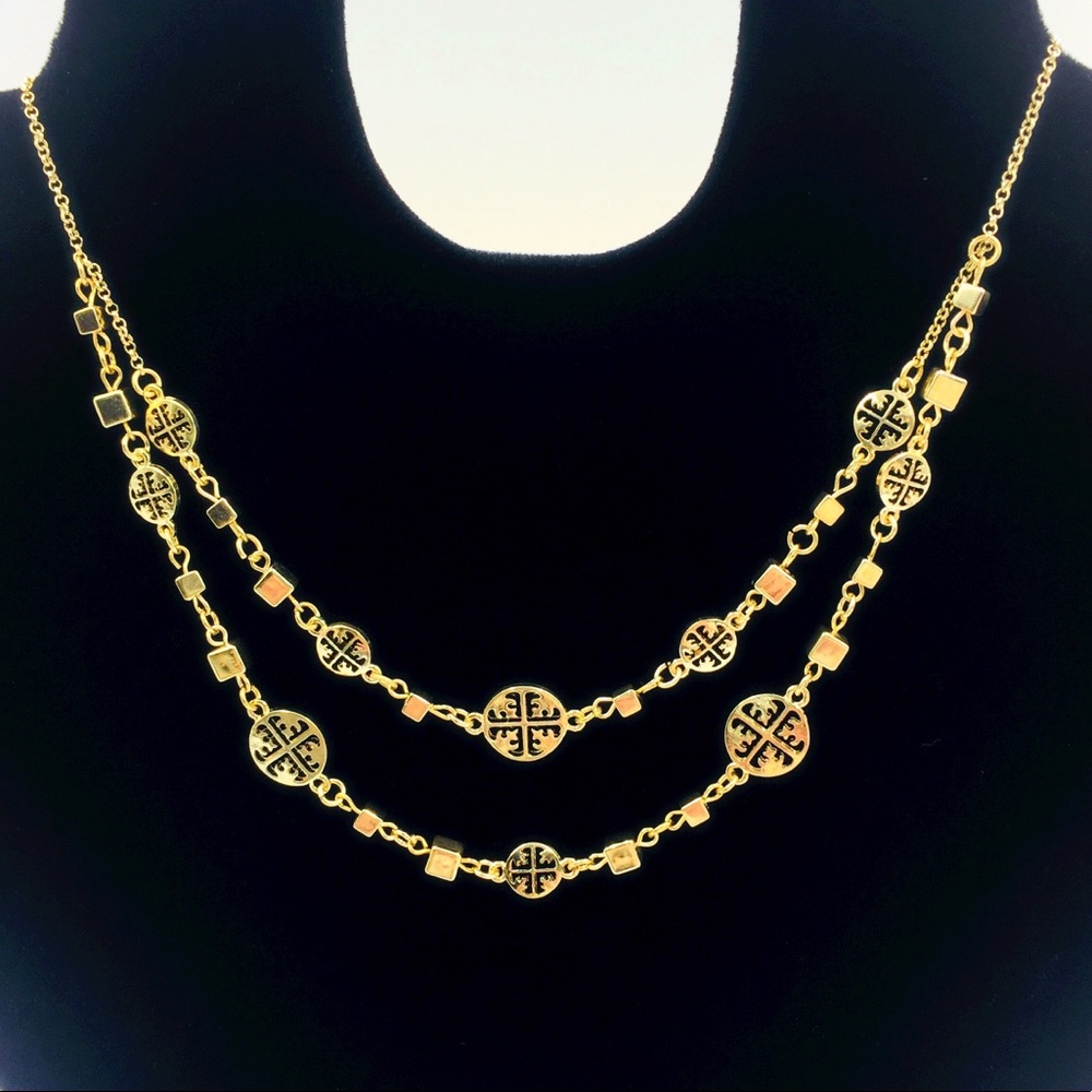 Magnificent Gold-Toned Multi-Layered Necklace